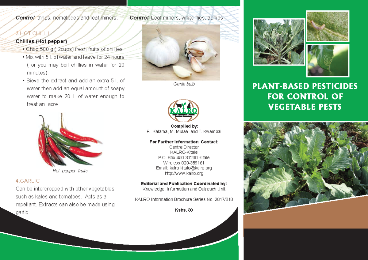 Plant based pesticides for control Dec2020 - PLANT-BASED PESTICIDES FOR ...