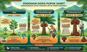 Dosis Pupuk Sawit Berdasarkan Umur Tanaman agar Panen Lebih Maksimal