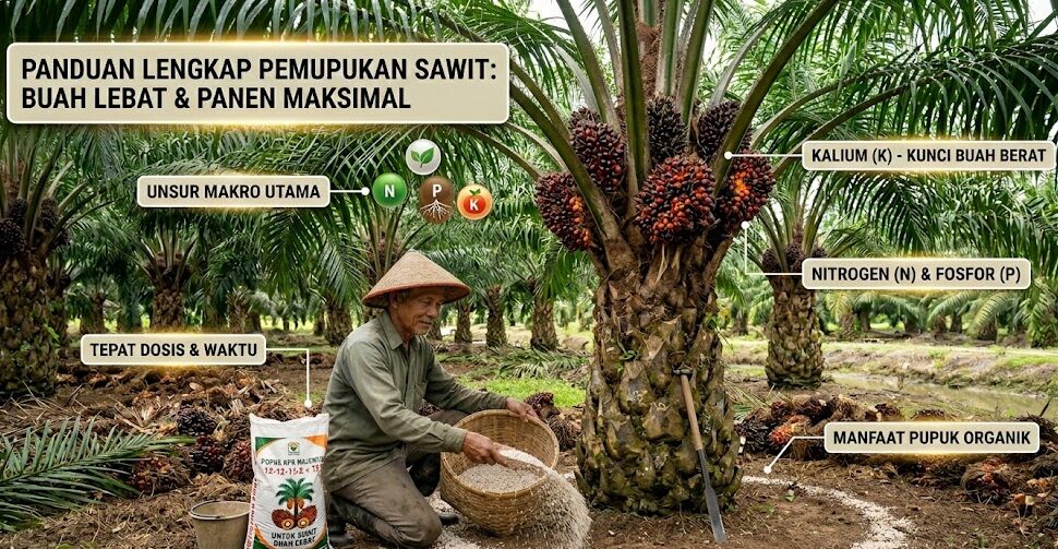 Jenis Pupuk yang Paling Bagus untuk Sawit: Panduan Lengkap Agar Buah Lebat dan Panen Maksimal